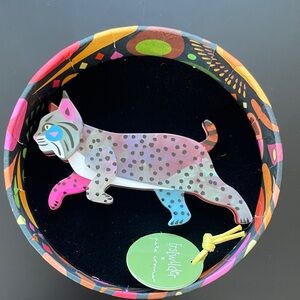 NIB Erstwilder x Pete Cromer Bohemian Bobcat Brooch